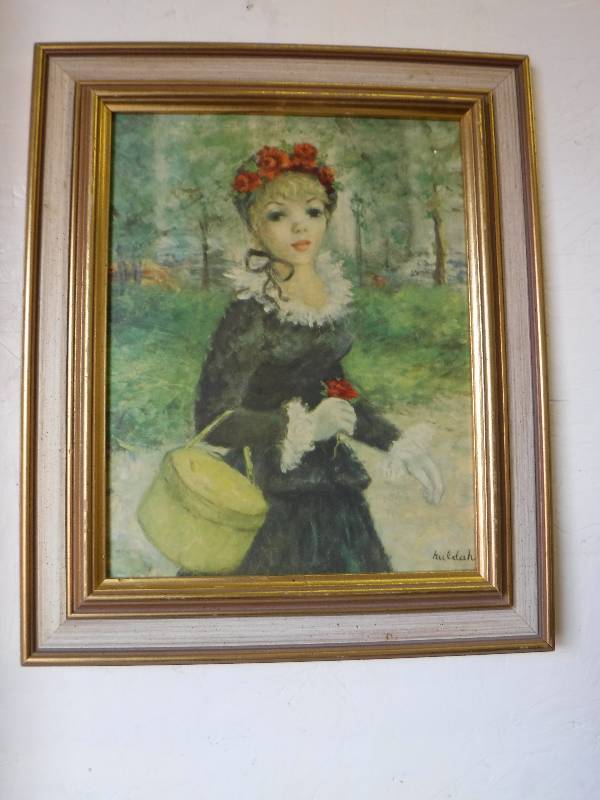 lot 2185 image: Hulda  His Rose Framed art work