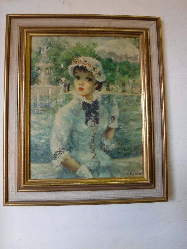 lot 2186 image: Hulda  May Bud Framed art work