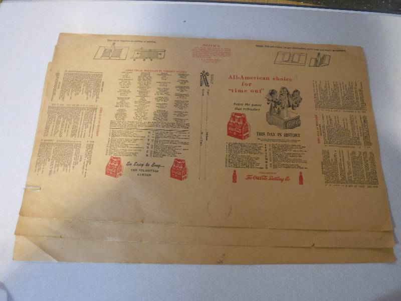 lot 3196 image: Coca Cola book covers