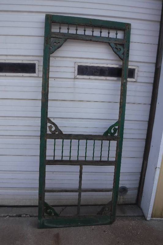 lot 3236 image: Old wood screen door- missing the screen