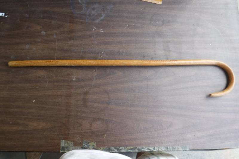 lot 3243 image: wooden walking cane