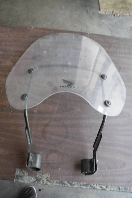 lot 3252 image: Honda brand motorcycle windscreen bug guard windshield
