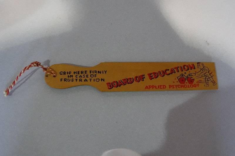 lot 3268 image: Wood  Board of education paddle