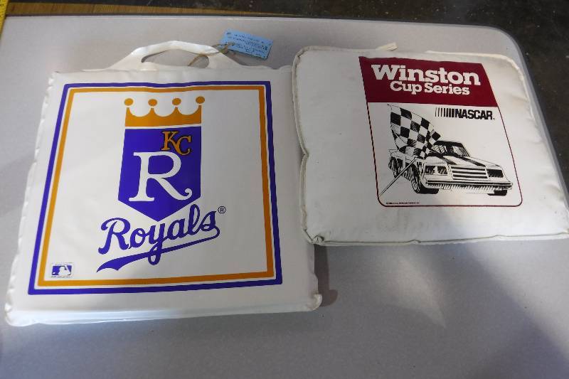 lot 3271 image: KC Royals and WInston cup series bleacher seat cushions