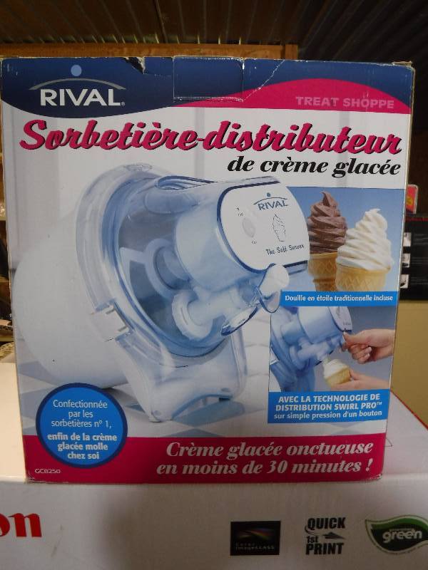 Rival soft serve ice best sale cream maker