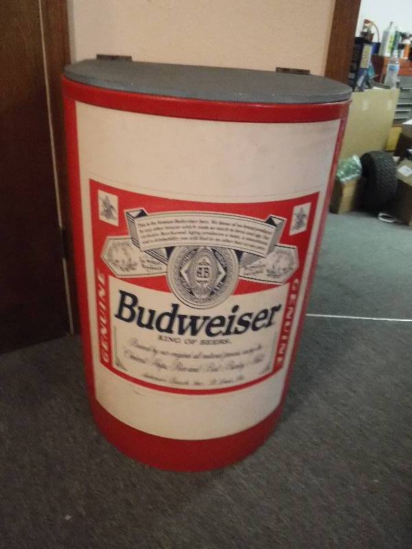 budweiser rolling cooler