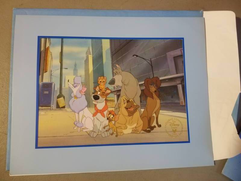 lot 2464 image: Oliver and Company Authentic Lithograph