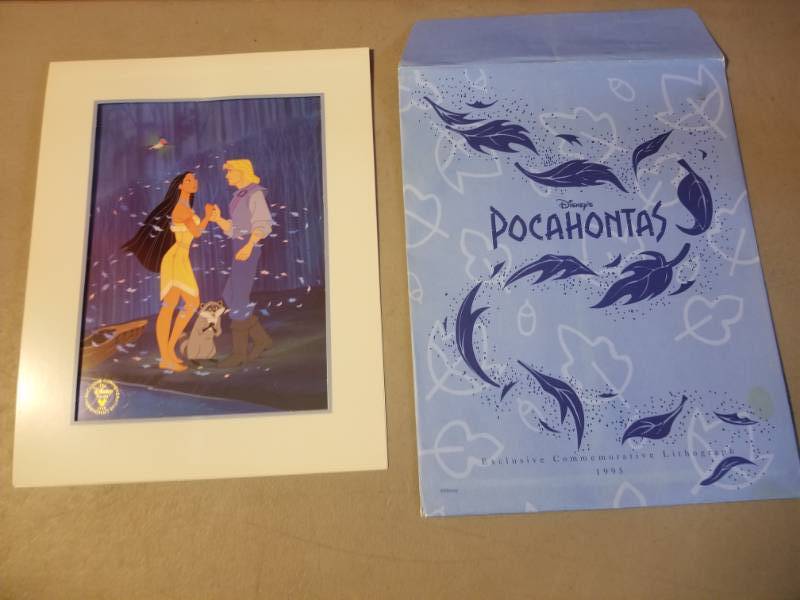 lot 2467 image: Authentic Pocahontas Lithograph