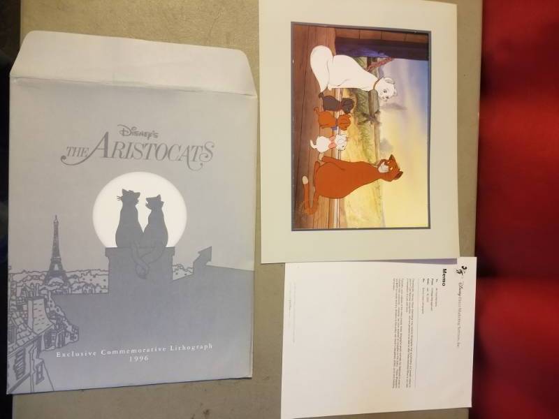 lot 2468 image: Authentic Aristocats Lithograph
