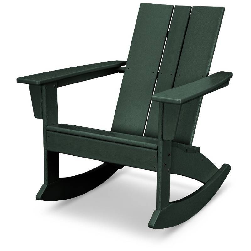 lot 6749 image: Polywood St Croix Modern Rocker - Green