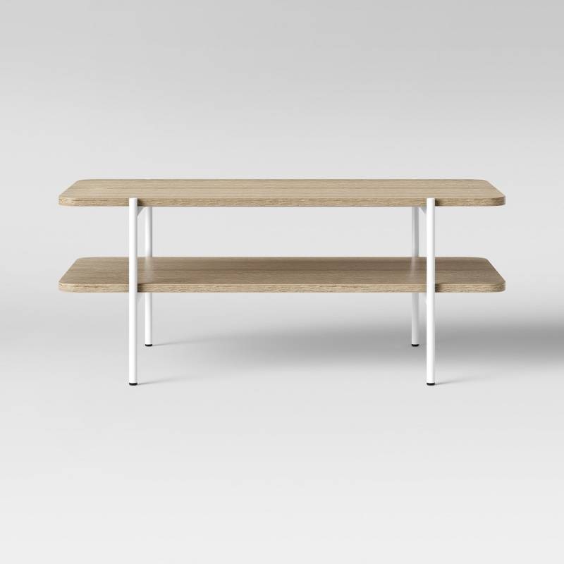 lot 6786 image: Mandelin WoodMetal Coffee Table Natural White - Project 62