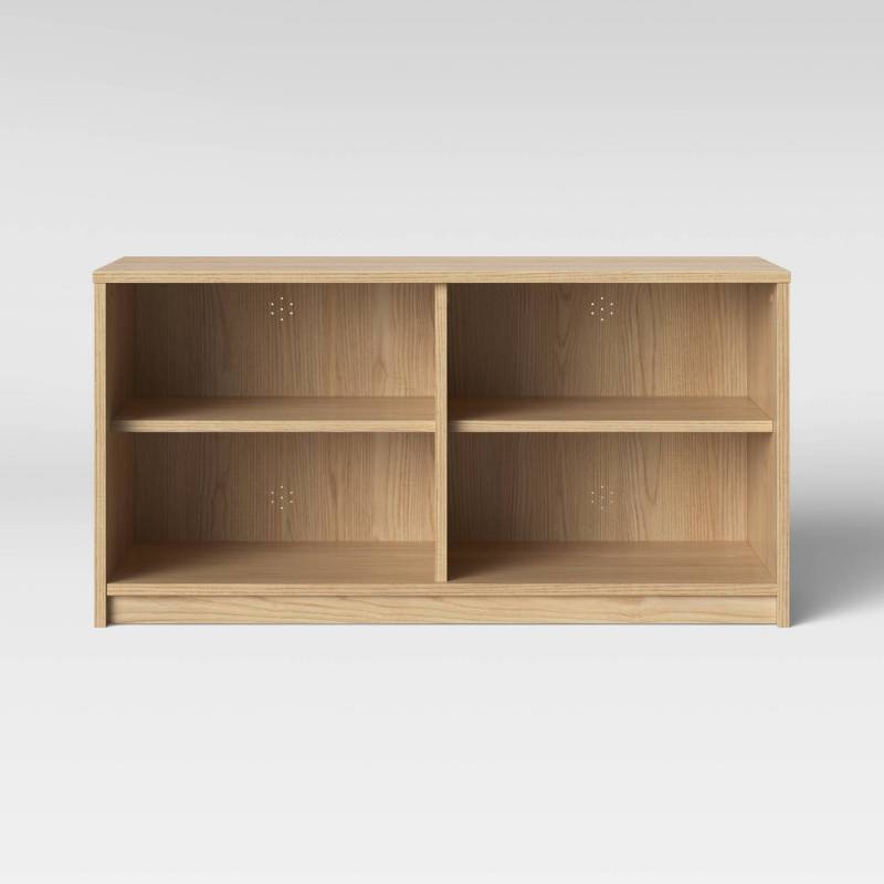lot 6787 image: Open Shelf TV Stand Natural - Room Essentials