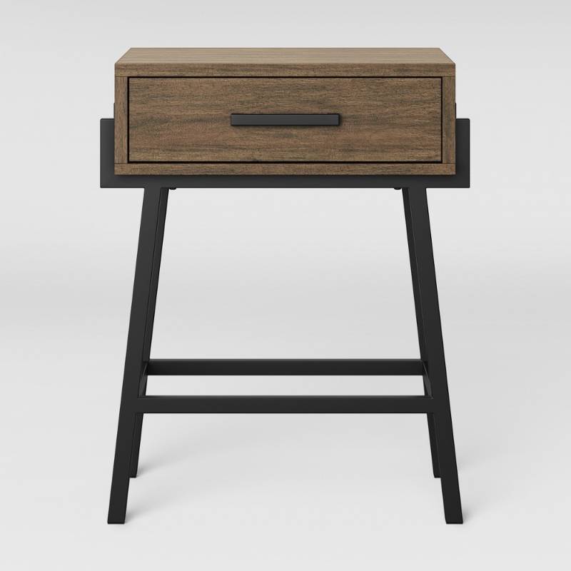lot 6805 image: Corinna Angle Leg Side Table Wood - Threshold