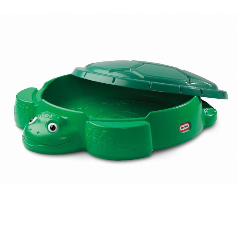lot 6807 image: Little Tikes Green Turtle Sandbox