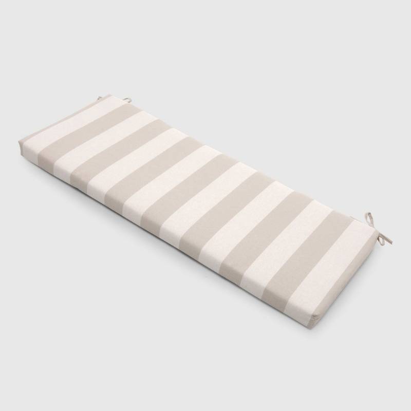 lot 6810 image: Cabana Stripe Outdoor Bench Cushion Tan - Threshold