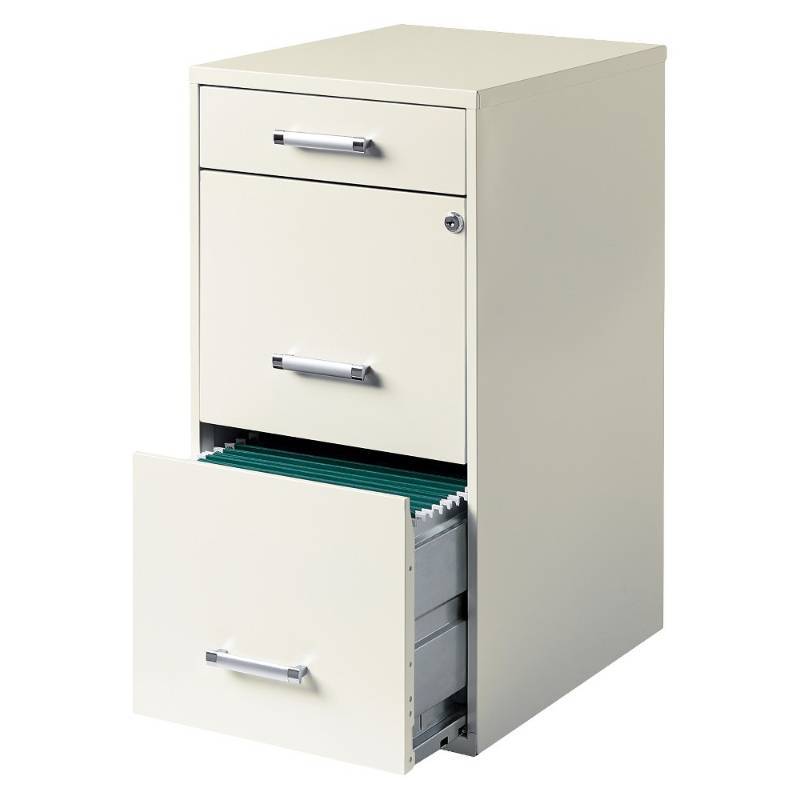 lot 6844 image: Vertical Filing Cabinet Hirsh 3-Drawer File Cabinet Steel