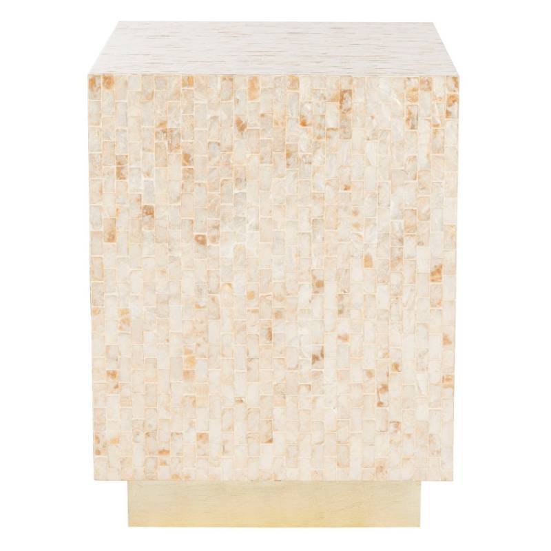 lot 6862 image: Safavieh Juno Rectangle Mosaic Side Table, Multicolor