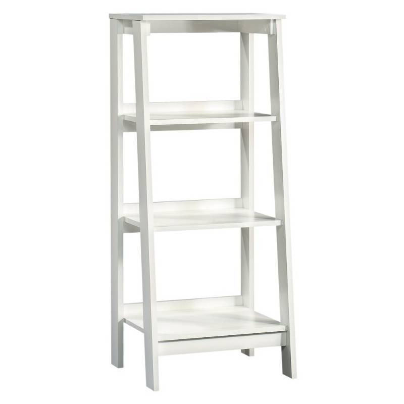 lot 6874 image: Trestle 3 Shelf Bookcase White - Room Essentials