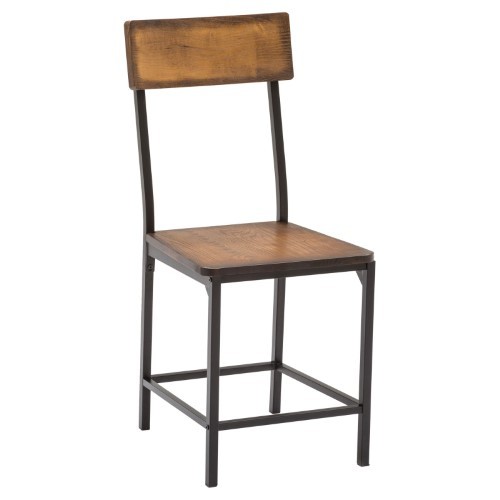 lot 6891 image: Americano Set of 2 Dining Chairs NaturalBlack - Boraam