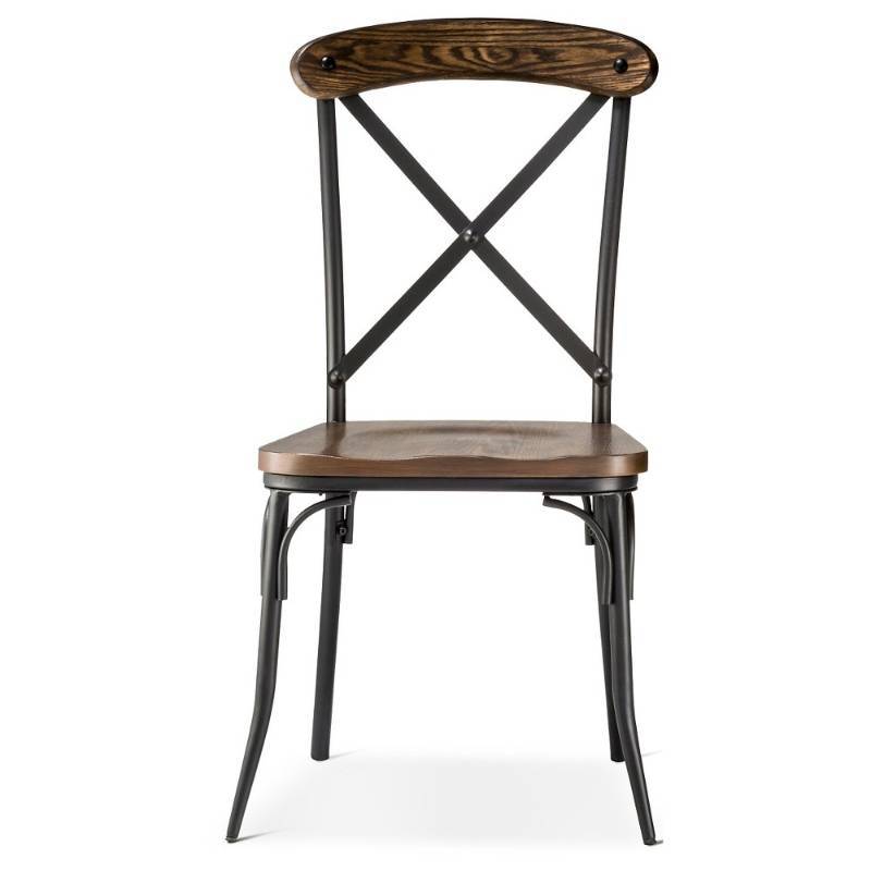 lot 6899 image: Bralton Dining Chair - Brown (1 pack) - The Industrial Shop