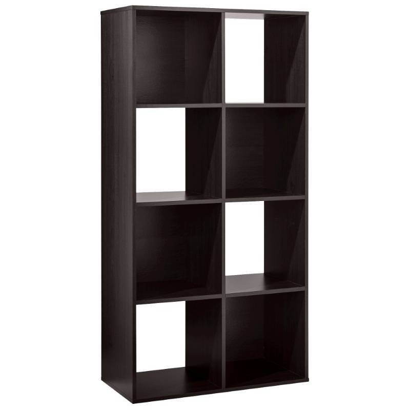 lot 6943 image: Storage Cube Room Essentials 8-Cube Organizer - Dark Brown (Espresso)