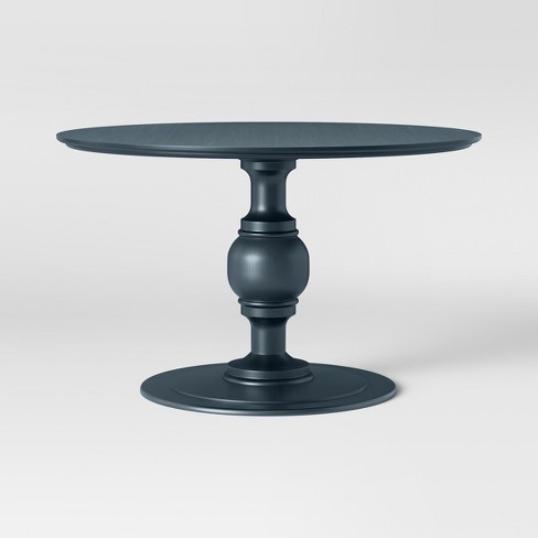 lot 6999 image: Byfield Pedestal Dining Table Top Only  Reclaimed Brown Oak Finish  - Threshold� Factory Sealed