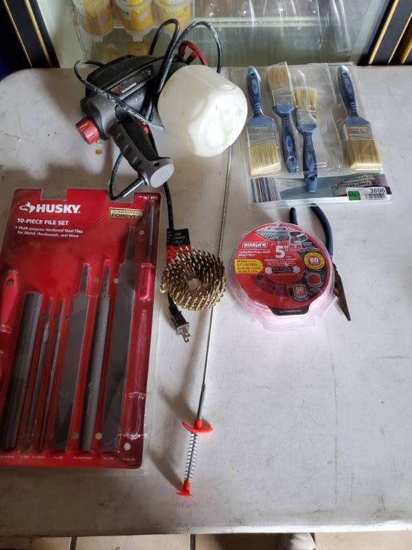 lot 3809 image: Misc Paint Sprayer, Brushes, File Set�