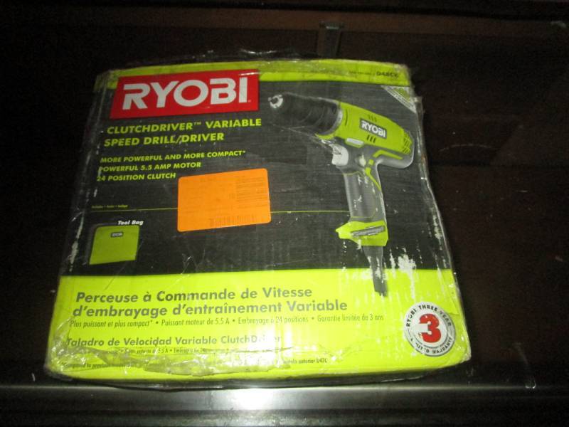 lot 5587 image: Ryobi Clutchdriver Variable Speed DrillDriver -Corded