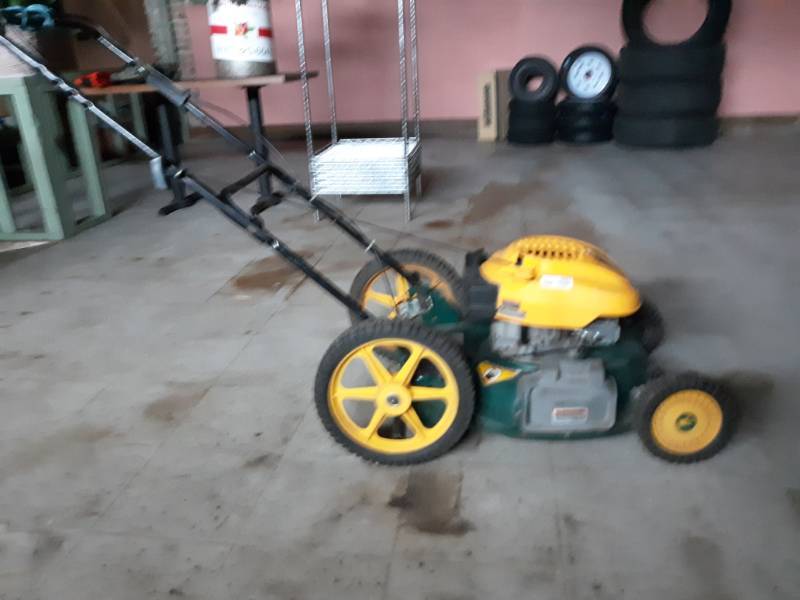 lot 5501 image: Yard Man Model 11A-573E452 Push Mower Unknown Working Condition