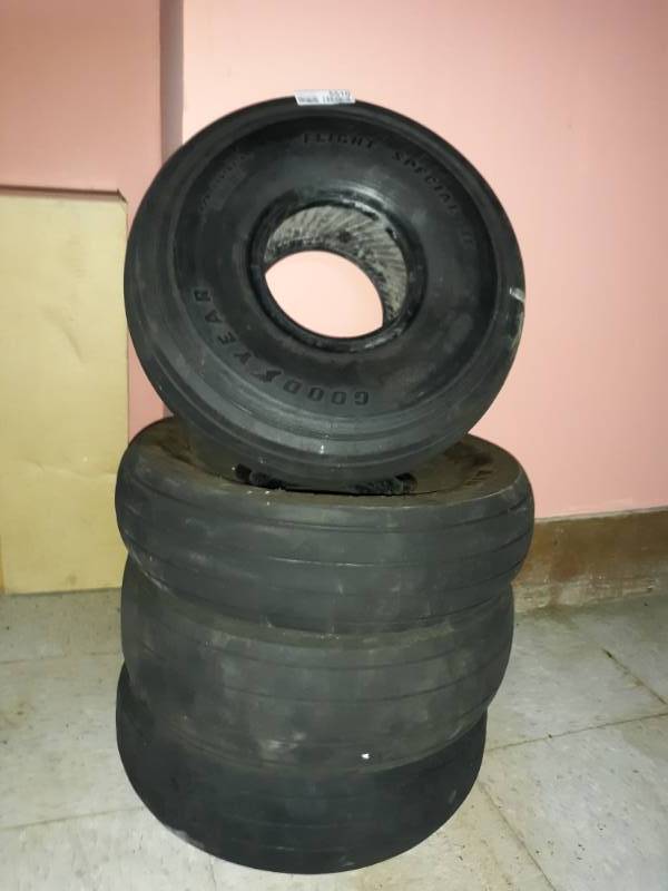 lot 5510 image: Four 606C61-6 Goodyear Tires