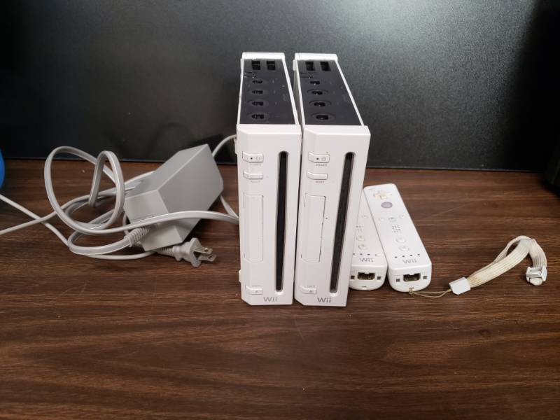 lot 1049 image: 2 Wii Systems - untested (2 controllers included)