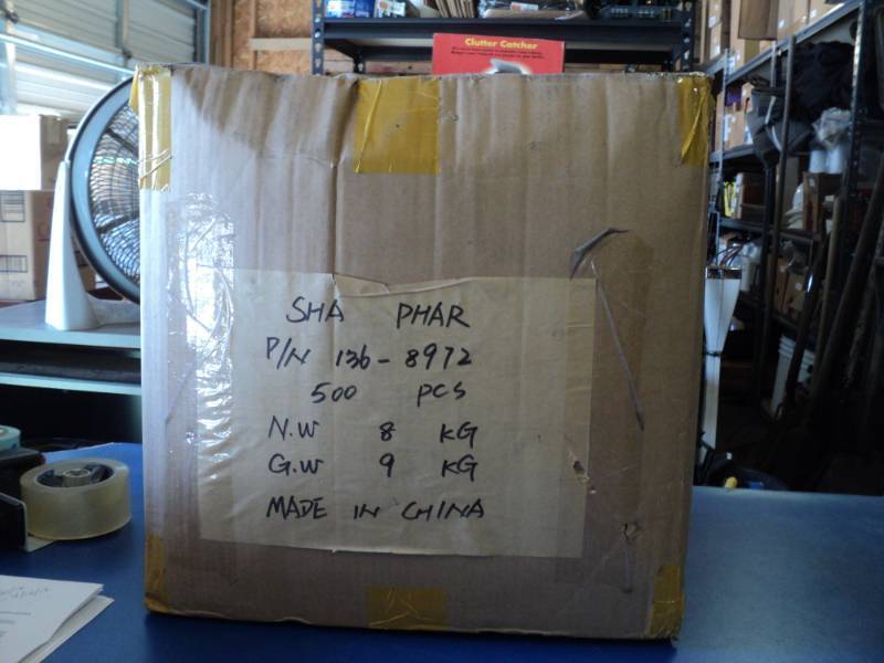 lot 8727 image: (1) case Sha-Phar cover, velcro closure PN 136-8972, (500) pieces per case