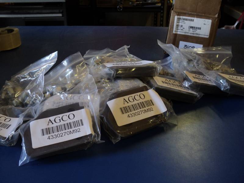 lot 8742 image: (1) Agco Bracket kit 4330270M92, each box has (10) Brackets with hardware