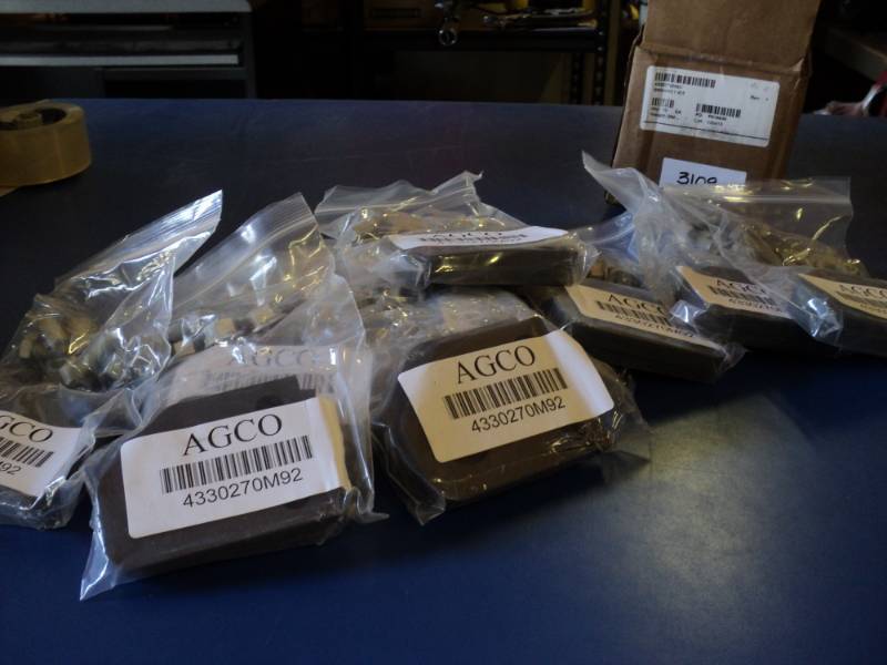 lot 8743 image: (1) Agco Bracket kit 4330270M92, each box has (10) Brackets with hardware