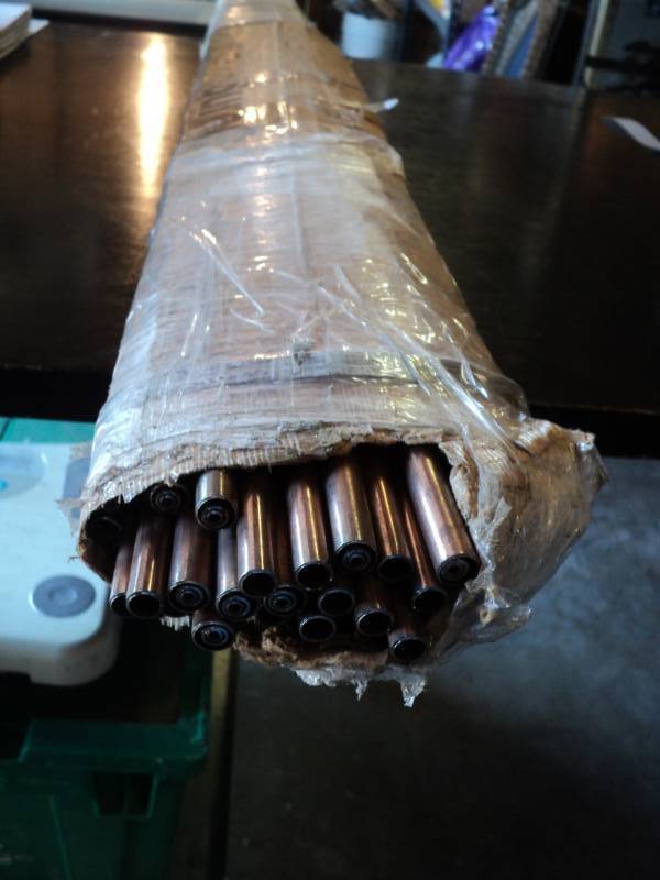 lot 9422 image: (50) Oxylance copper tubing, 48 long