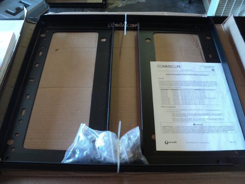lot 9434 image: Commscope rack part, with hardware, incomplete