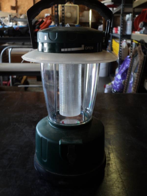 lot 9457 image: Electric Lantern takes 9V DC power cord not included, untested