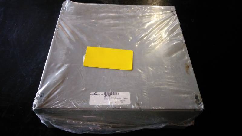 lot 9474 image: Cooper B-Line 12124BCScrew Cover junction Box 12 x 12