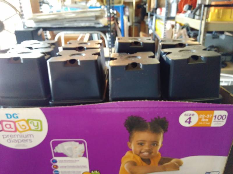 lot 9480 image: (96) ct lot annual planting pot The Flower Bin 4.5, 1.72 pint, some pots are damaged - see photos