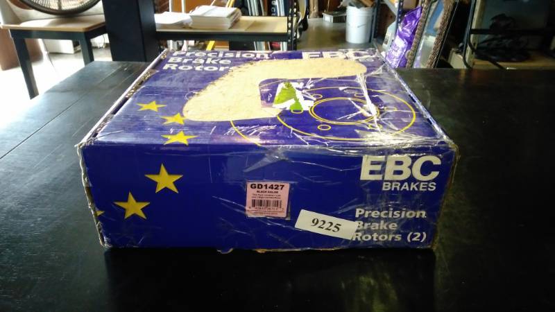 lot 9470 image: (1)pair EBC  brake Rotors GD1427