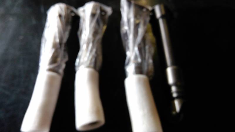 lot 9493 image: (4) ct lot gun metal color table legs with caster wheels, 17 tall