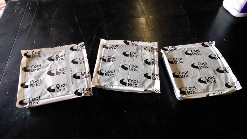 lot 9495 image: (3) ct. lot Cool Bric reusable