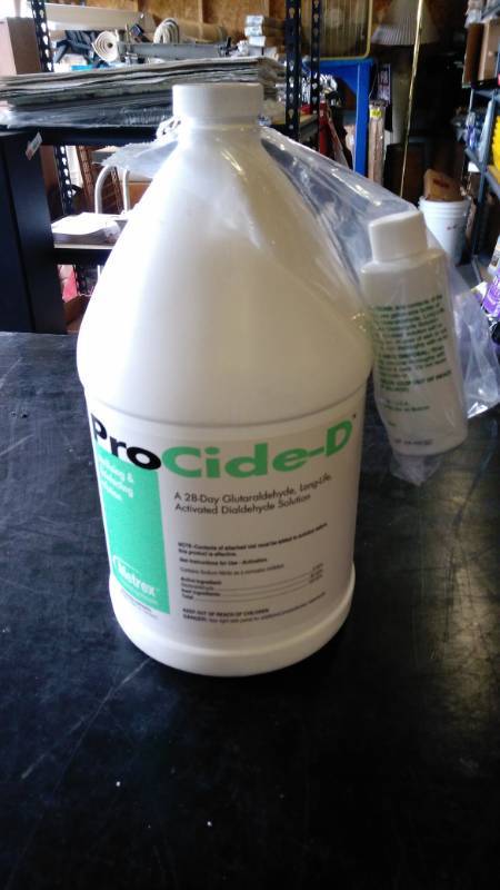 lot 9502 image: (1) gallon Pro-Cide D with activator plus sterilizing and disinfecting solution