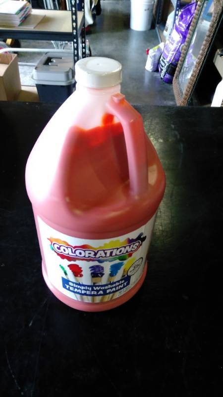 lot 9507 image: (1) Gallon Colorations Tempera Paint, Orange