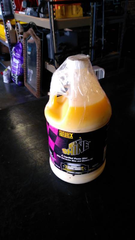 lot 9515 image: (1) Gallon Ardex Miami Shine liquified Paste Wax