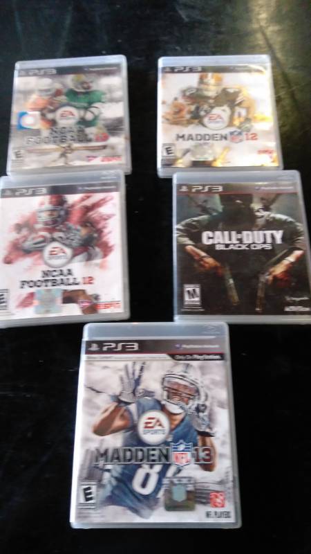 lot 9533 image: Mixed lot PS3 Games, mixed titles Madden Call of Duty