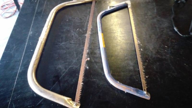 lot 9548 image: (2) ct lot bow saws, two sizes