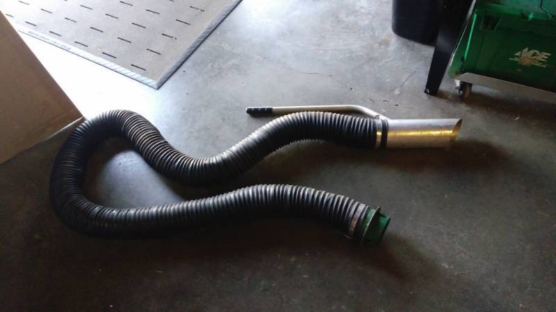 lot 9549 image: Hose with fittings, approx 8 