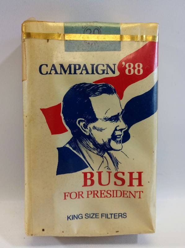 Sealed Pack of Cigarettes from the 1988 Presidential Election for Bush ~  WOOOW!!!
