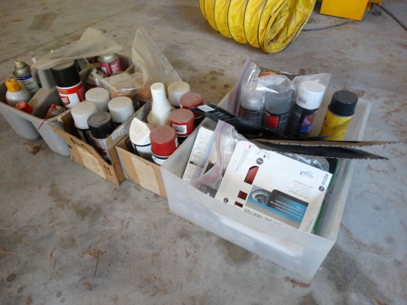 lot 1008 image: Spray paint sand paper buffer pads & misc.